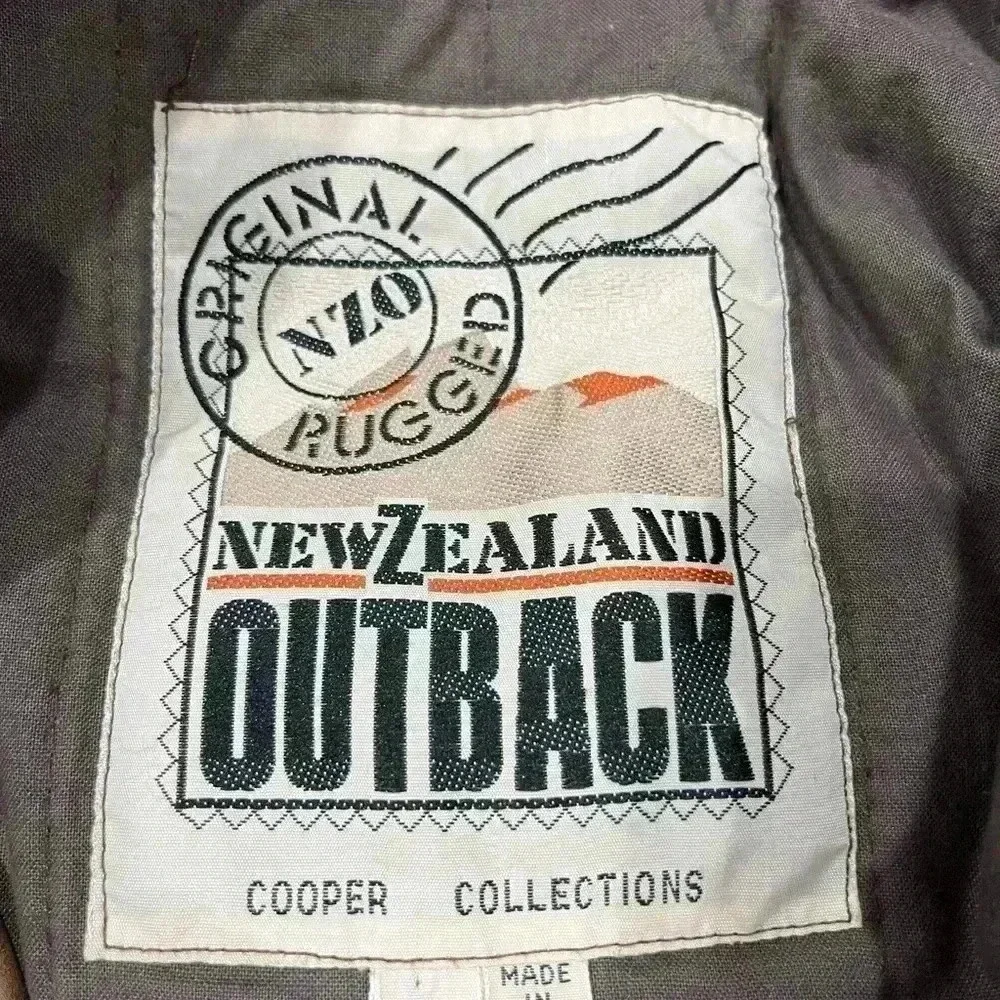 NZO New Zealand Outback brown Leather bomber jacket